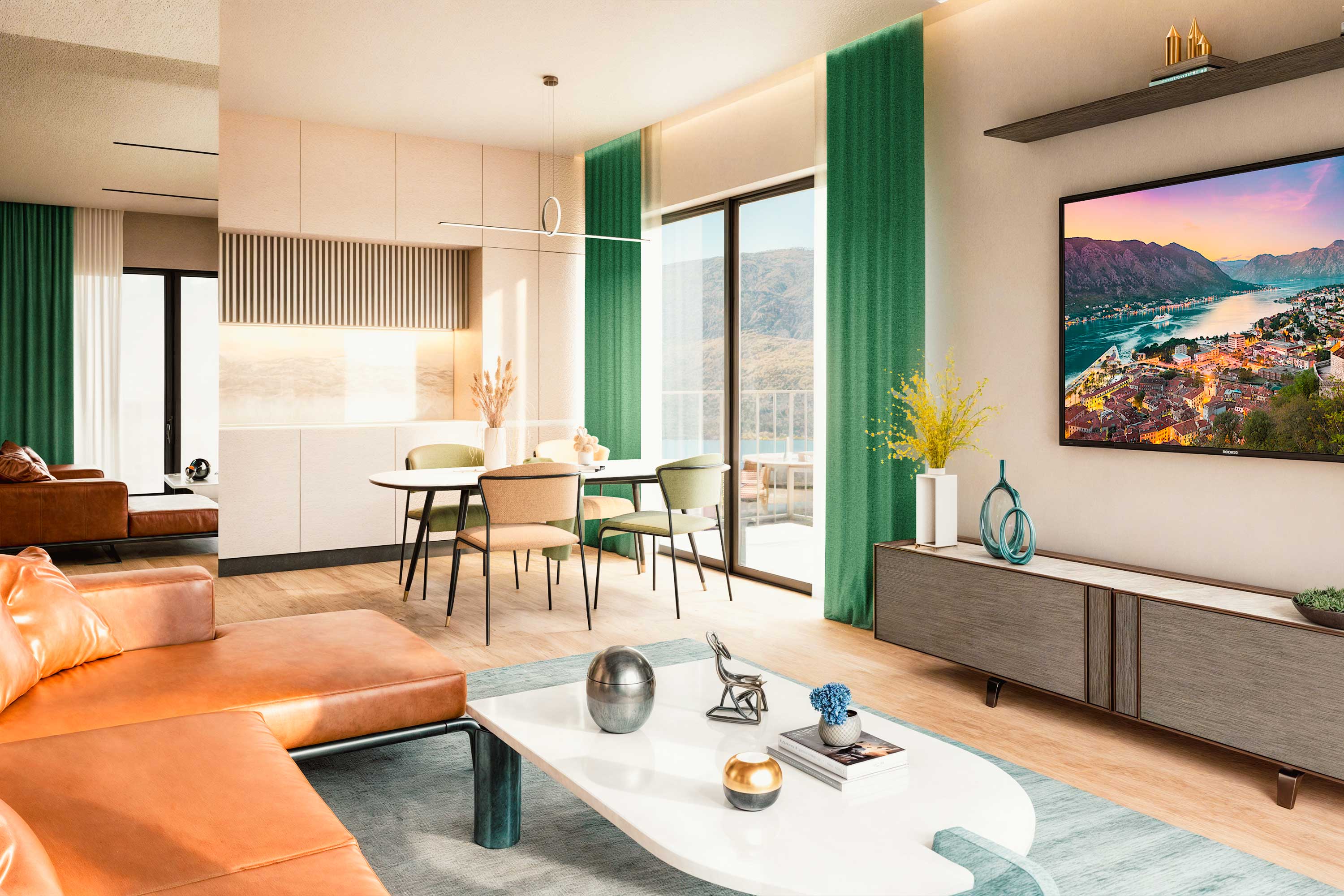 Kitchen Area of ​​Maya Mare 1+1 Flat