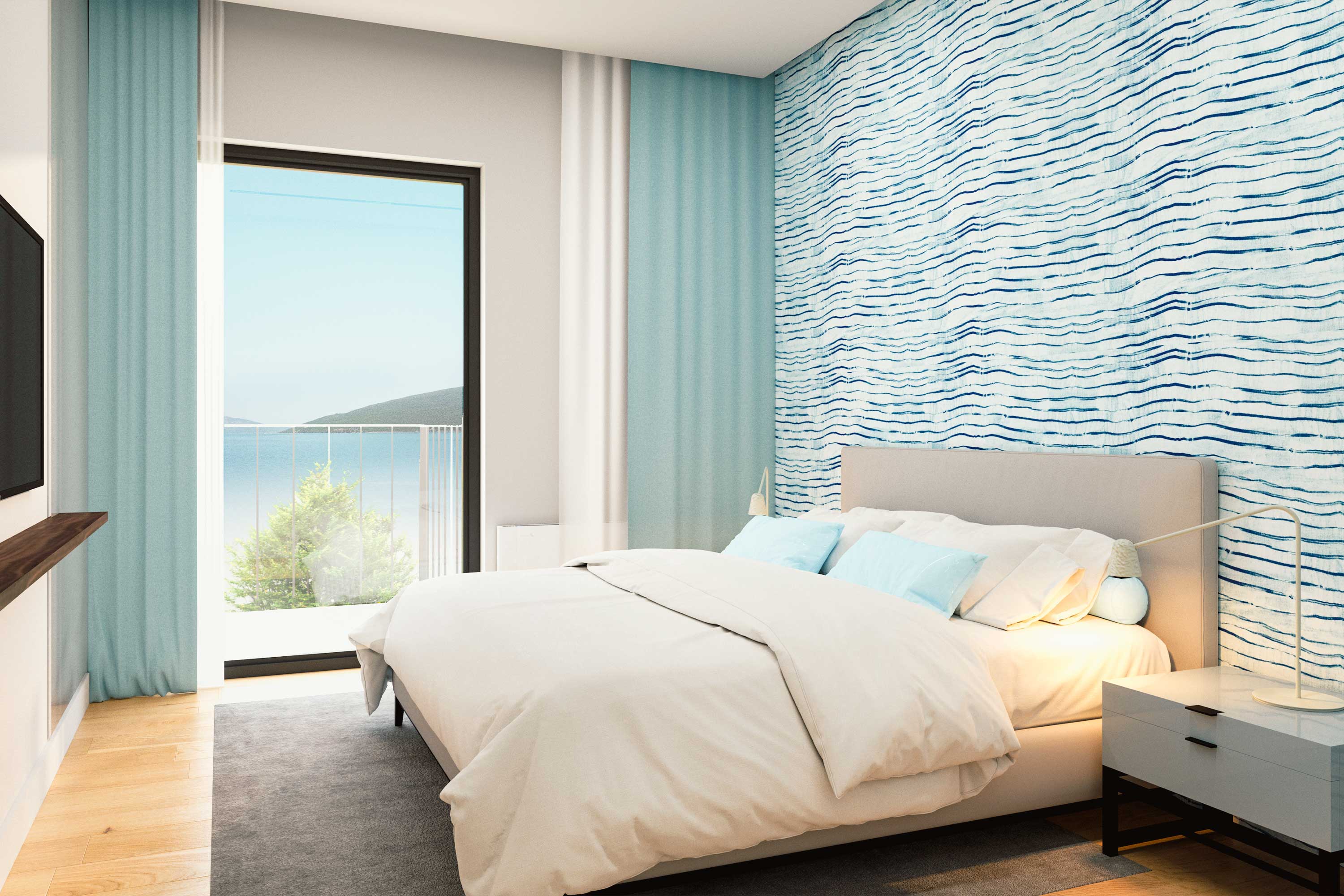 Bedroom of Maya Mare 1+1 Flat
