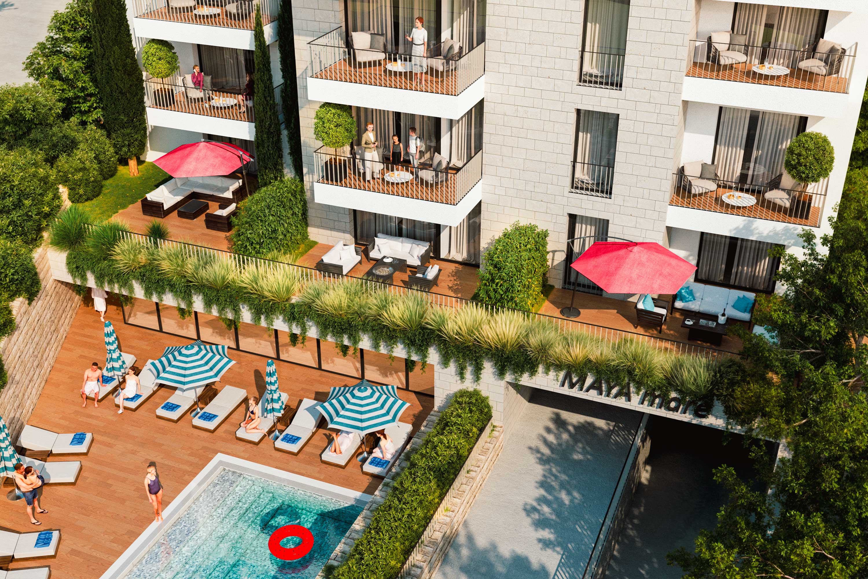 Maya Mare 1+1 Garden Floor Flat