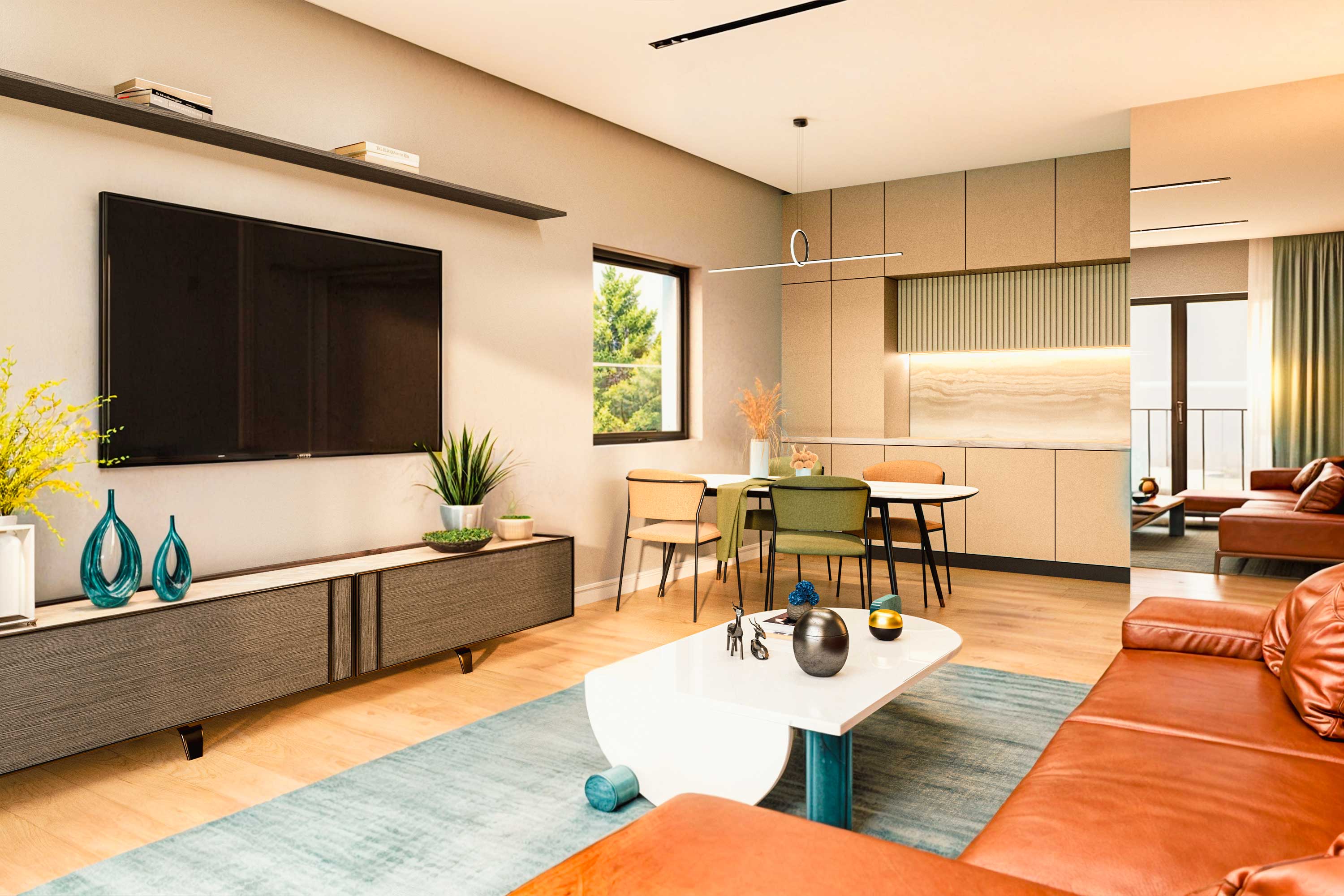 Kitchen Area of ​​Maya Mare 2+1 Flat