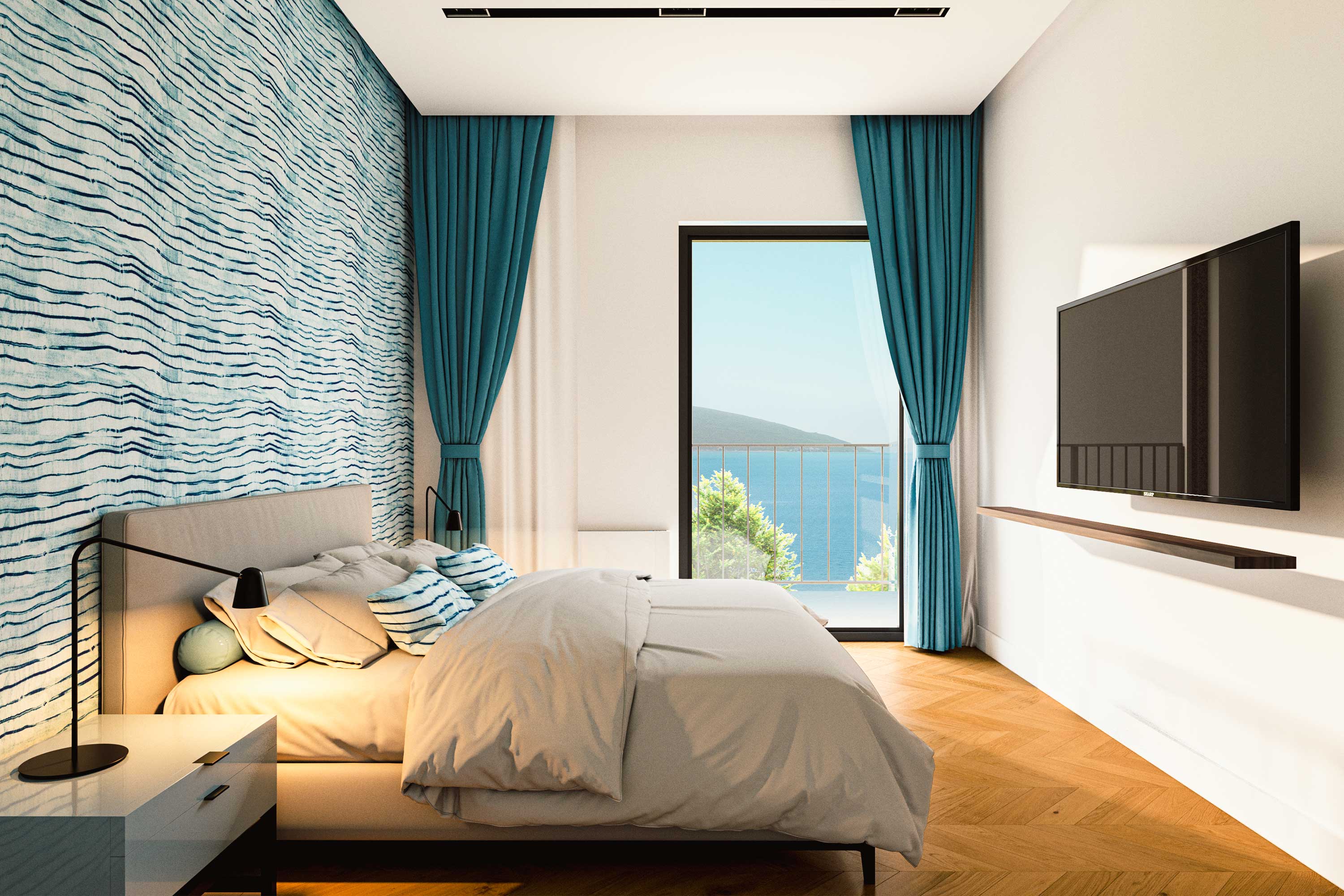 Bedroom of Maya Mare 2+1 Flat